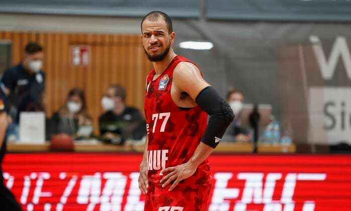 15 03 2021, Basketball, BBL 2020 2021, 23 match day, s Oliver Wuerzburg medi bayreuth, GER, Wuerzburg, s Oliver Arena, picture disappointment at Alex King s Oliver Wuerzburg. Copyright: HMBxMedia xHeikoxBecker