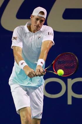 The American John Isner, in action today against Salvatore Caruso, from Italy, during the first day of activities of the Mexican Tennis Open in Acapulco, Guerrero state, Mexico, 15 March 2021. Mexican Tennis Open in Acapulco !ACHTUNG: NUR REDAKTIONELLE NUTZUNG!  Copyright: xDavidxGuzmánx MEX7022 20210316-637514649499362708