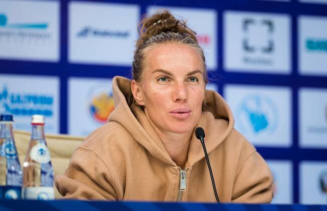 Mandatory Credit: Photo by Rob Prange Shutterstock (11800202s) Svetlana Kuznetsova of Russia talks to the media at the 2021 St. Petersburg Ladies Trophy WTA, Tennis Damen 1000 tournament WTA St Petersburg Ladies Trophy, Tennis, St Petersburg, Russia - 16 Mar 2021 WTA St Petersburg Ladies Trophy, Tennis, St Petersburg, Russia - 16 Mar 2021  Copyright: xRobxPrange Shutterstockx 11800202s