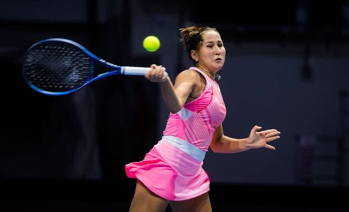 Mandatory Credit: Photo by Rob Prange Shutterstock (11800202z) Kamilla Rakhimova of Russia in action during the first round of the 2021 St. Petersburg Ladies Trophy WTA, Tennis Damen 1000 tournament WTA St Petersburg Ladies Trophy, Tennis, St Petersburg, Russia - 16 Mar 2021 WTA St Petersburg Ladies Trophy, Tennis, St Petersburg, Russia - 16 Mar 2021  Copyright: xRobxPrange Shutterstockx 11800202z