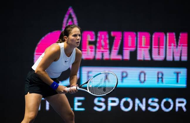 Mandatory Credit: Photo by Rob Prange Shutterstock (11800202aq) Daria Kasatkina of Russia in action during the first round of the 2021 St. Petersburg Ladies Trophy WTA, Tennis Damen 1000 tournament WTA St Petersburg Ladies Trophy, Tennis, St Petersburg, Russia - 16 Mar 2021 WTA St Petersburg Ladies Trophy, Tennis, St Petersburg, Russia - 16 Mar 2021  Copyright: xRobxPrange Shutterstockx 11800202aq