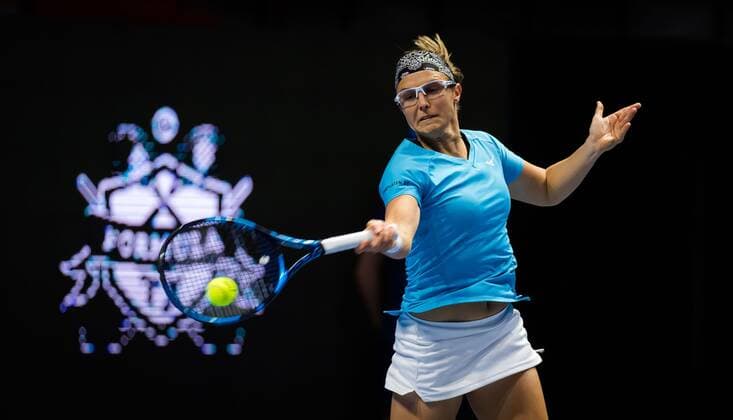 Mandatory Credit: Photo by Rob Prange Shutterstock (11800202cb) Kirsten Flipkens of Belgium in action during the first round of the 2021 St. Petersburg Ladies Trophy WTA, Tennis Damen 1000 tournament WTA St Petersburg Ladies Trophy, Tennis, St Petersburg, Russia - 16 Mar 2021 WTA St Petersburg Ladies Trophy, Tennis, St Petersburg, Russia - 16 Mar 2021  Copyright: xRobxPrange Shutterstockx 11800202cb