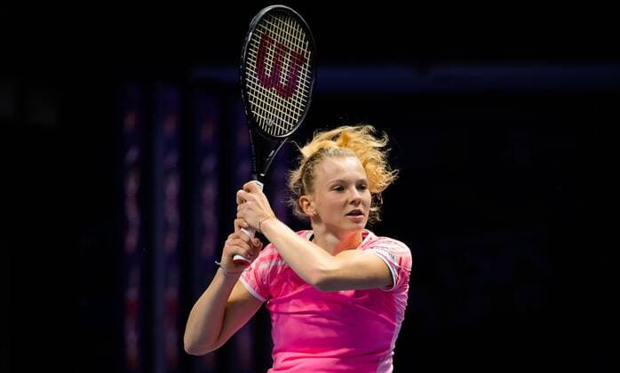 Mandatory Credit: Photo by Rob Prange Shutterstock (11800202by) Katerina Siniakova of the Czech Republic in action during the first round of the 2021 St. Petersburg Ladies Trophy WTA, Tennis Damen 1000 tournament WTA St Petersburg Ladies Trophy, Tennis, St Petersburg, Russia - 16 Mar 2021 WTA St Petersburg Ladies Trophy, Tennis, St Petersburg, Russia - 16 Mar 2021  Copyright: xRobxPrange Shutterstockx 11800202by