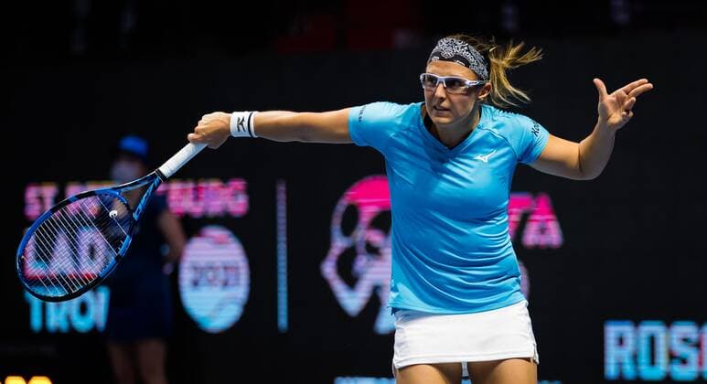 Mandatory Credit: Photo by Rob Prange Shutterstock (11800202bs) Kirsten Flipkens of Belgium in action during the first round of the 2021 St. Petersburg Ladies Trophy WTA, Tennis Damen 1000 tournament WTA St Petersburg Ladies Trophy, Tennis, St Petersburg, Russia - 16 Mar 2021 WTA St Petersburg Ladies Trophy, Tennis, St Petersburg, Russia - 16 Mar 2021  Copyright: xRobxPrange Shutterstockx 11800202bs