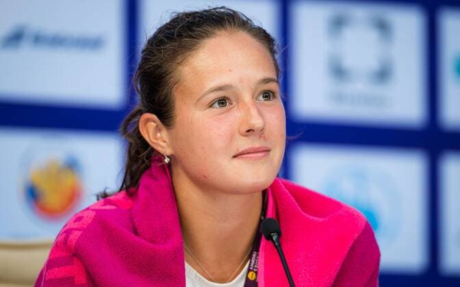 Mandatory Credit: Photo by Rob Prange Shutterstock (11800202du) Daria Kasatkina of Russia talks to the media after her first-round win at the 2021 St. Petersburg Ladies Trophy WTA, Tennis Damen 500 tournament WTA St Petersburg Ladies Trophy, Tennis, St Petersburg, Russia - 16 Mar 2021 WTA St Petersburg Ladies Trophy, Tennis, St Petersburg, Russia - 16 Mar 2021  Copyright: xRobxPrange Shutterstockx 11800202du