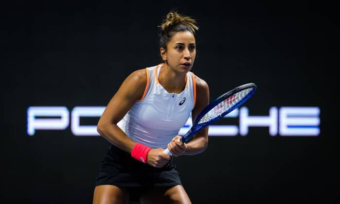 Mandatory Credit: Photo by Rob Prange Shutterstock (11800202ef) Cagla Buyukakcay of Turkey in action during her first-round match at the 2021 St. Petersburg Ladies Trophy WTA, Tennis Damen 500 tournament WTA St Petersburg Ladies Trophy, Tennis, St Petersburg, Russia - 16 Mar 2021 WTA St Petersburg Ladies Trophy, Tennis, St Petersburg, Russia - 16 Mar 2021  Copyright: xRobxPrange Shutterstockx 11800202ef