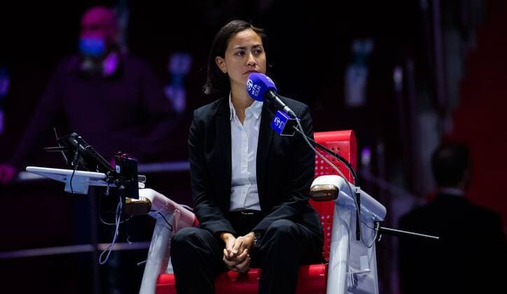Mandatory Credit: Photo by Rob Prange Shutterstock (11800202dy) Julie Kjendlie in action at the 2021 St. Petersburg Ladies Trophy WTA, Tennis Damen 500 tournament WTA St Petersburg Ladies Trophy, Tennis, St Petersburg, Russia - 16 Mar 2021 WTA St Petersburg Ladies Trophy, Tennis, St Petersburg, Russia - 16 Mar 2021  Copyright: xRobxPrange Shutterstockx 11800202dy