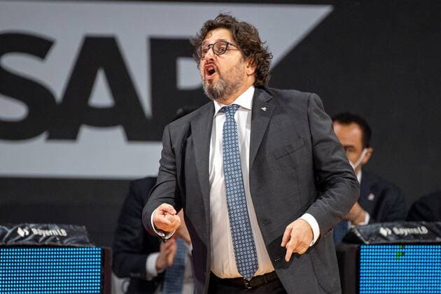 Head Coach Andrea Trinchieri FC Bayern , FC Bayern Basketball vs Telekom Baskets Bonn, BBL, 16 03 2021 Munich Bavaria Germany Copyright: xkolbert-press UlrichxGamelx