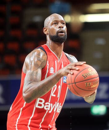 16 03 2021, FC Bayern Baskets vs Telekom Baskets Bonn, Audi Dome, Munich, in picture James Gist FCB Basketball