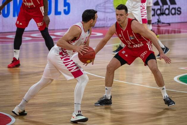 Anthony DiLeo 11 Telekom Baskets Bonn , Zan Mark Sisko 31 FC Bayern , FC Bayern Basketball vs Telekom Baskets Bonn, BBL, 16 03 2021 Muenchen Bayern Germany Copyright: xkolbert-press UlrichxGamelx