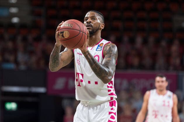 Basketball, BBL, 20210316, FC Bayern München Telekom Basket Bonn In the picture Alex HAMILTON Telekom Baskets Bonn, 0 free throw Munich Audi Dome Bayern Germany Copyright: Passion2Press MarkusxFischerx