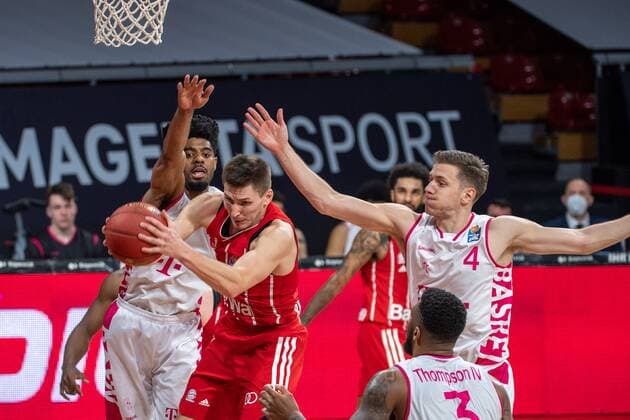 D Kraemer 3 FC Bayern , FC Bayern Basketball vs Telekom Baskets Bonn, BBL, 16 03 2021 Munich Bavaria Germany Copyright: xkolbert-press UlrichxGamelx