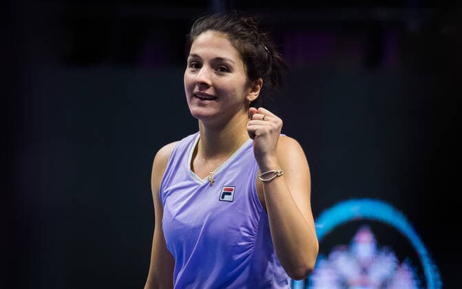 March 16, 2021, ST PETERSBURG, RUSSIA: Margarita Gasparyan of Russia in action during her first-round match at the 2021 St. Petersburg Ladies Trophy WTA, Tennis Damen 500 tournament against Kristina Mladenovic of France ST PETERSBURG RUSSIA - ZUMAa181 20210316_zaa_a181_128 Copyright: xRobxPrangex