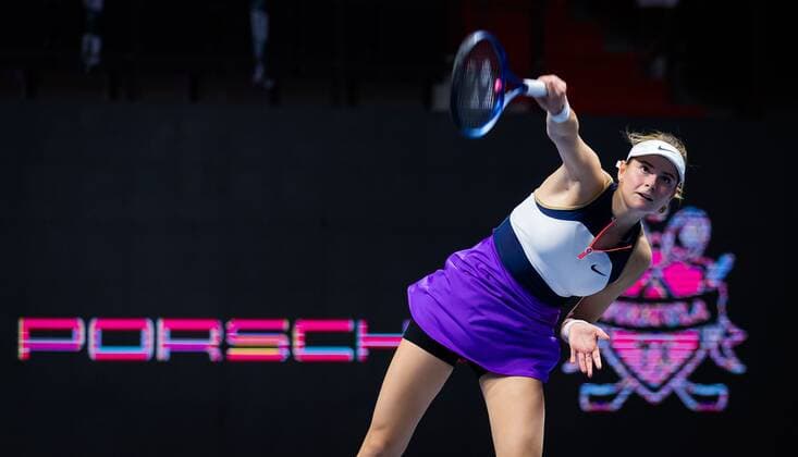 Mandatory Credit: Photo by Rob Prange Shutterstock (11803318r) Katarina Zavatska of Ukraine in action during her first-round match at the 2021 St. Petersburg Ladies Trophy WTA, Tennis Damen 500 tournament WTA St Petersburg Ladies Trophy, Tennis, St Petersburg, Russia - 17 Mar 2021 WTA St Petersburg Ladies Trophy, Tennis, St Petersburg, Russia - 17 Mar 2021  Copyright: xRobxPrange Shutterstockx 11803318r