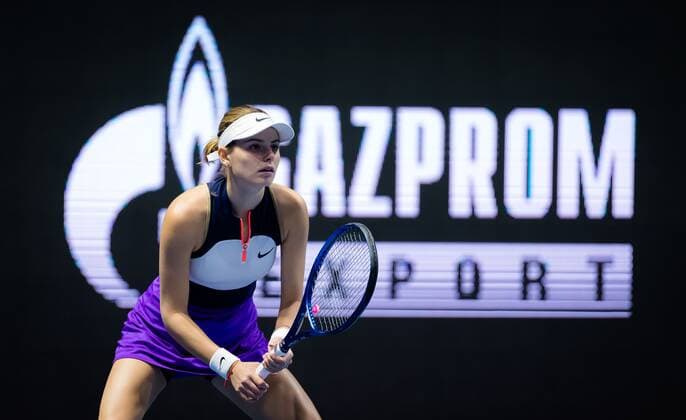 Mandatory Credit: Photo by Rob Prange Shutterstock (11803318b) Katarina Zavatska of Ukraine in action during her first-round match at the 2021 St. Petersburg Ladies Trophy WTA, Tennis Damen 500 tournament WTA St Petersburg Ladies Trophy, Tennis, St Petersburg, Russia - 17 Mar 2021 WTA St Petersburg Ladies Trophy, Tennis, St Petersburg, Russia - 17 Mar 2021  Copyright: xRobxPrange Shutterstockx 11803318b