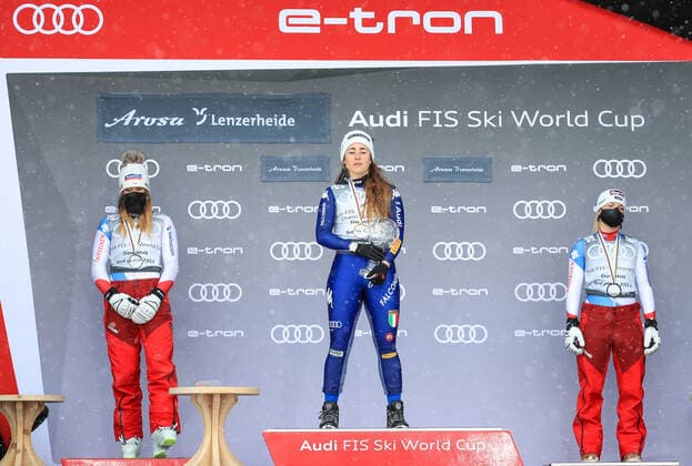 Alpine Skiing, WC Lenzerheide, Award Ceremony Downhill World Cup