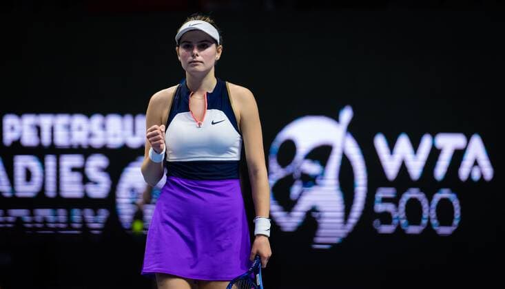 Mandatory Credit: Photo by Rob Prange Shutterstock (11803318x) Katarina Zavatska of Ukraine in action during her first-round match at the 2021 St. Petersburg Ladies Trophy WTA, Tennis Damen 500 tournament WTA St Petersburg Ladies Trophy, Tennis, St Petersburg, Russia - 17 Mar 2021 WTA St Petersburg Ladies Trophy, Tennis, St Petersburg, Russia - 17 Mar 2021  Copyright: xRobxPrange Shutterstockx 11803318x