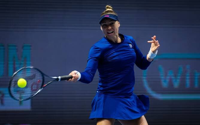 Mandatory Credit: Photo by Rob Prange Shutterstock (11803318au) Vera Zvonareva of Russia in action during her second-round match at the 2021 St. Petersburg Ladies Trophy WTA, Tennis Damen 500 tournament WTA St Petersburg Ladies Trophy, Tennis, St Petersburg, Russia - 17 Mar 2021 WTA St Petersburg Ladies Trophy, Tennis, St Petersburg, Russia - 17 Mar 2021  Copyright: xRobxPrange Shutterstockx 11803318au