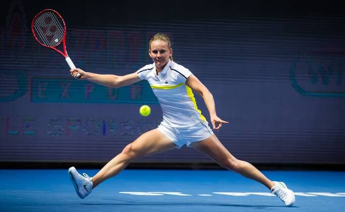 Mandatory Credit: Photo by Rob Prange Shutterstock (11803318ah) Fiona Ferro of France in action during her second-round match at the 2021 St. Petersburg Ladies Trophy WTA, Tennis Damen 500 tournament WTA St Petersburg Ladies Trophy, Tennis, St Petersburg, Russia - 17 Mar 2021 WTA St Petersburg Ladies Trophy, Tennis, St Petersburg, Russia - 17 Mar 2021  Copyright: xRobxPrange Shutterstockx 11803318ah