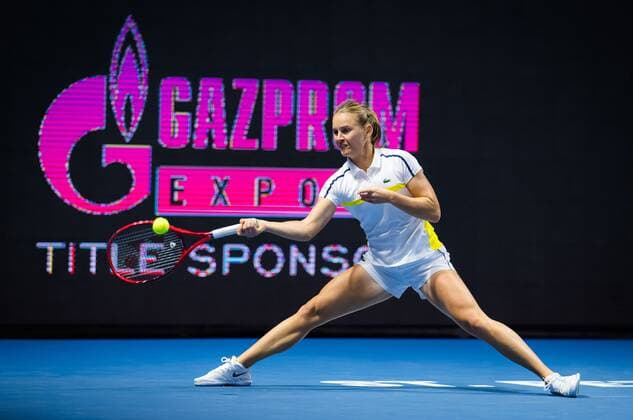 Mandatory Credit: Photo by Rob Prange Shutterstock (11803318an) Fiona Ferro of France in action during her second-round match at the 2021 St. Petersburg Ladies Trophy WTA, Tennis Damen 500 tournament WTA St Petersburg Ladies Trophy, Tennis, St Petersburg, Russia - 17 Mar 2021 WTA St Petersburg Ladies Trophy, Tennis, St Petersburg, Russia - 17 Mar 2021  Copyright: xRobxPrange Shutterstockx 11803318an