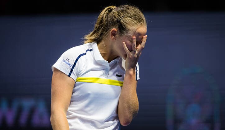 March 17, 2021, ST PETERSBURG, RUSSIA: Fiona Ferro of France in action during the second round of the 2021 St. Petersburg Ladies Trophy WTA, Tennis Damen 500 tournament against Vera Zvonareva of Russia ST PETERSBURG RUSSIA - ZUMAa181 20210317_zaa_a181_107 Copyright: xRobxPrangex