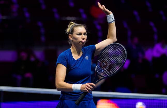 March 17, 2021, ST PETERSBURG, RUSSIA: Vera Zvonareva of Russia in action during the second round of the 2021 St. Petersburg Ladies Trophy WTA, Tennis Damen 500 tournament against Fiona Ferro of France ST PETERSBURG RUSSIA - ZUMAa181 20210317_zaa_a181_124 Copyright: xRobxPrangex
