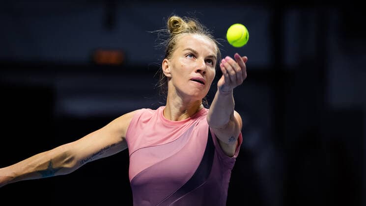 March 17, 2021, ST PETERSBURG, RUSSIA: Svetlana Kuznetaova of Russia in action during the second round of the 2021 St. Petersburg Ladies Trophy WTA, Tennis Damen 500 tournament against Xinyu Wang of China ST PETERSBURG RUSSIA - ZUMAa181 20210317_zaa_a181_136 Copyright: xRobxPrangex