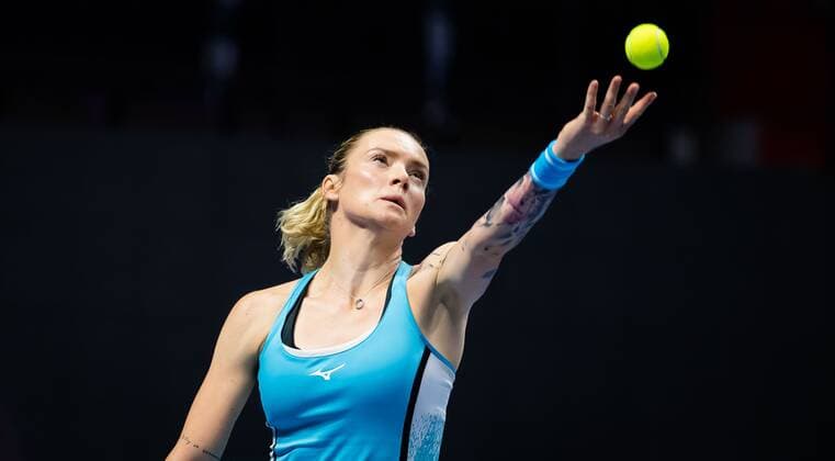 Mandatory Credit: Photo by Rob Prange Shutterstock (11803318ej) Tereza Martincova of the Czech Republic in action during the second round of the 2021 St. Petersburg Ladies Trophy WTA, Tennis Damen 500 tournament WTA St Petersburg Ladies Trophy, Tennis, St Petersburg, Russia - 17 Mar 2021 WTA St Petersburg Ladies Trophy, Tennis, St Petersburg, Russia - 17 Mar 2021  Copyright: xRobxPrange Shutterstockx 11803318ej
