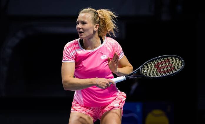 Mandatory Credit: Photo by Rob Prange Shutterstock (11803319l) Katerina Siniakova of the Czech Republic in action during the second round of the 2021 St. Petersburg Ladies Trophy WTA, Tennis Damen 500 tournament WTA St Petersburg Ladies Trophy, Tennis, St Petersburg, Russia - 18 Mar 2021 WTA St Petersburg Ladies Trophy, Tennis, St Petersburg, Russia - 18 Mar 2021  Copyright: xRobxPrange Shutterstockx 11803319l