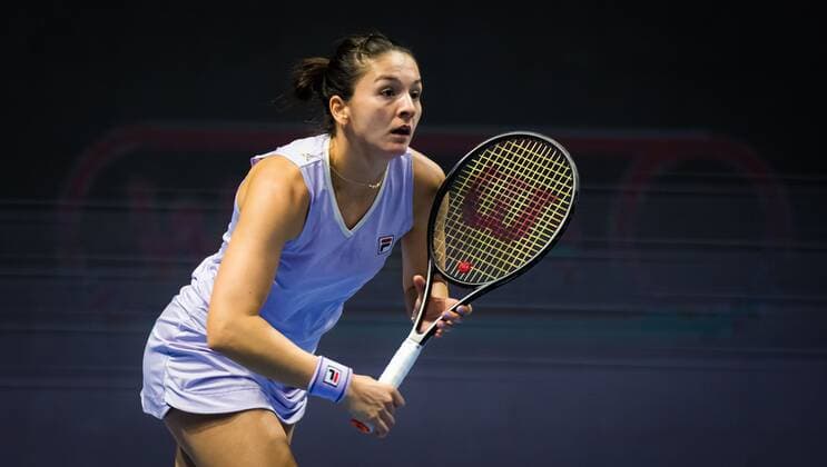 Mandatory Credit: Photo by Rob Prange Shutterstock (11803319c) Margarita Gasparyan of Russia in action during the second round of the 2021 St. Petersburg Ladies Trophy WTA, Tennis Damen 500 tournament WTA St Petersburg Ladies Trophy, Tennis, St Petersburg, Russia - 18 Mar 2021 WTA St Petersburg Ladies Trophy, Tennis, St Petersburg, Russia - 18 Mar 2021  Copyright: xRobxPrange Shutterstockx 11803319c