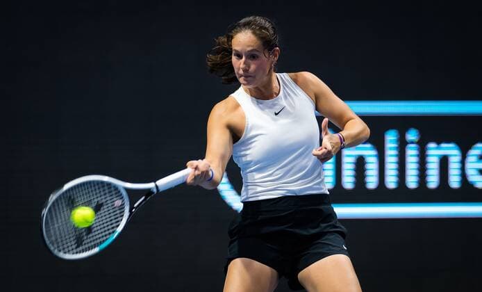Mandatory Credit: Photo by Rob Prange Shutterstock (11803319ad) Daria Kasatkina of Russia in action during the second round of the 2021 St. Petersburg Ladies Trophy WTA, Tennis Damen 500 tournament WTA St Petersburg Ladies Trophy, Tennis, St Petersburg, Russia - 18 Mar 2021 WTA St Petersburg Ladies Trophy, Tennis, St Petersburg, Russia - 18 Mar 2021  Copyright: xRobxPrange Shutterstockx 11803319ad