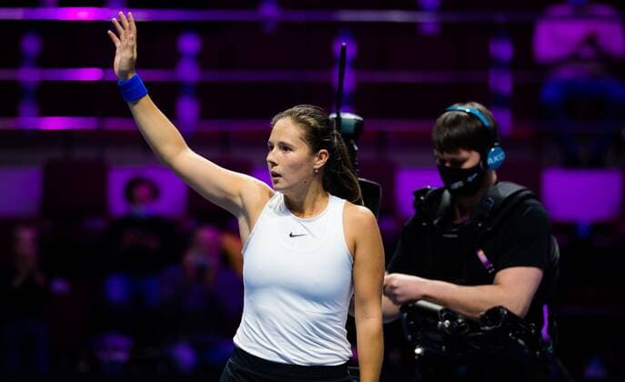 Mandatory Credit: Photo by Rob Prange Shutterstock (11803319bk) Daria Kasatkina of Russia in action during the second round at the 2021 St. Petersburg Ladies Trophy WTA, Tennis Damen 500 tournament WTA St Petersburg Ladies Trophy, Tennis, St Petersburg, Russia - 18 Mar 2021 WTA St Petersburg Ladies Trophy, Tennis, St Petersburg, Russia - 18 Mar 2021  Copyright: xRobxPrange Shutterstockx 11803319bk