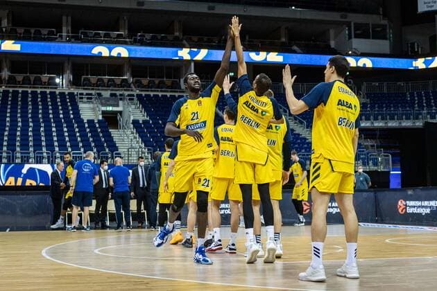 Basketball Berlin 18 03 2021 Season 2020 2021 Euroleague Regular Season Alba Berlin Olympiakos Piraeus Christ Koumadje Alba Berlin, No 21