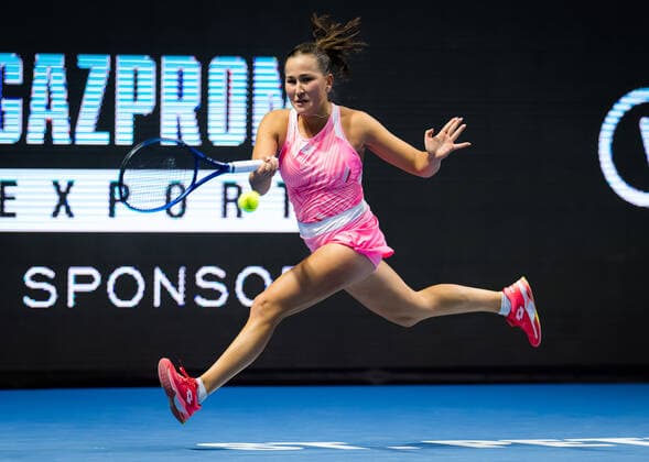 March 18, 2021, ST PETERSBURG, RUSSIA: Kamilla Rakhimova of Russia in action during the second round at the 2021 St. Petersburg Ladies Trophy WTA, Tennis Damen 500 tournament against Veronika Kudermetova of Russia ST PETERSBURG RUSSIA - ZUMAa181 20210318_zaa_a181_128 Copyright: xRobxPrangex
