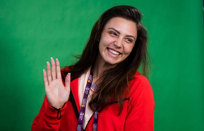 March 18, 2021, St Petersburg, Russia: JAQUELINE CRISTIAN of Romania during a virtual meet & greet with fans at the 2021 St. Petersburg Ladies Trophy WTA, Tennis Damen 500 tournament. St Petersburg Russia - ZUMAa181 20210318_zaa_a181_056 Copyright: xRobxPrangex