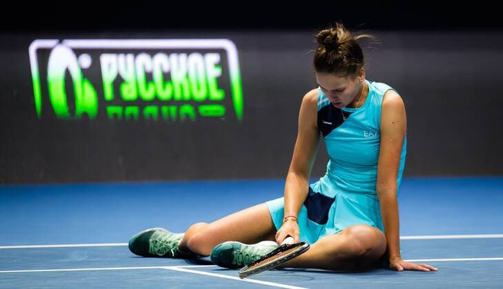 Mandatory Credit: Photo by Rob Prange Shutterstock (11803319et) Veronika Kudermetova of Russia in action during the second round at the 2021 St. Petersburg Ladies Trophy WTA, Tennis Damen 500 tournament WTA St Petersburg Ladies Trophy, Tennis, St Petersburg, Russia - 18 Mar 2021 WTA St Petersburg Ladies Trophy, Tennis, St Petersburg, Russia - 18 Mar 2021  Copyright: xRobxPrange Shutterstockx 11803319et