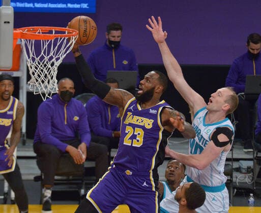 Basketball, NBA, Los Angeles Lakers - Charlotte Hornets