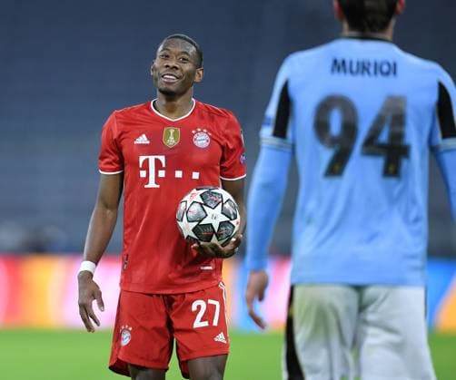 FOOTBALL CHAMPIONS LEAGUE SEASON 2020 2021 Round of 16 second leg 17 03 2021 FC Bayern Muenchen Lazio Roma David Alaba FC Bayern Muenchen