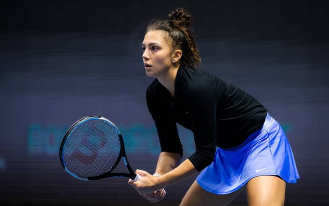 March 19, 2021, ST PETERSBURG, RUSSIA: Jaqueline Cristian of Romania in action during the quarter-final at the 2021 St. Petersburg Ladies Trophy WTA, Tennis Damen 500 tournament against Svetlana Kuznetsova of Russia ST PETERSBURG RUSSIA - ZUMAa181 20210319_zaa_a181_022 Copyright: xRobxPrangex