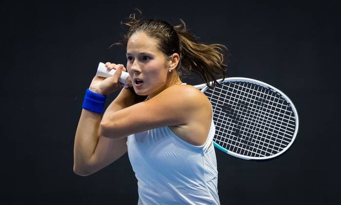 Mandatory Credit: Photo by Rob Prange Shutterstock (11803320cd) Daria Kasatkina of Russia in action during the quarter-final at the 2021 St. Petersburg Ladies Trophy WTA, Tennis Damen 500 tournament WTA St Petersburg Ladies Trophy, Tennis, St Petersburg, Russia - 19 Mar 2021 WTA St Petersburg Ladies Trophy, Tennis, St Petersburg, Russia - 19 Mar 2021  Copyright: xRobxPrange Shutterstockx 11803320cd