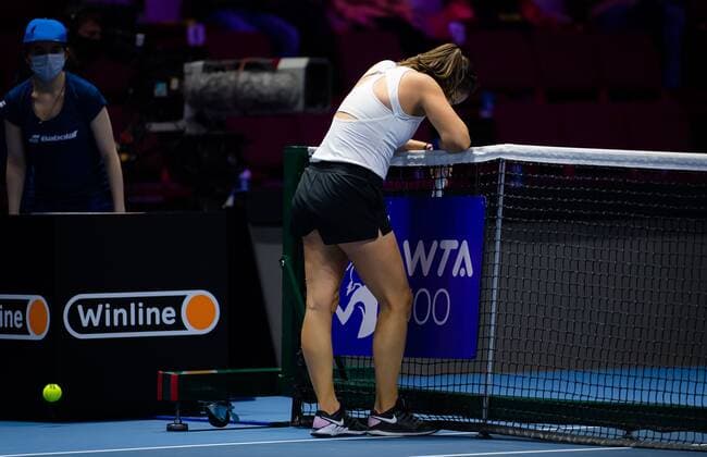 Mandatory Credit: Photo by Rob Prange Shutterstock (11803320cj) Daria Kasatkina of Russia in action during the quarter-final at the 2021 St. Petersburg Ladies Trophy WTA, Tennis Damen 500 tournament WTA St Petersburg Ladies Trophy, Tennis, St Petersburg, Russia - 19 Mar 2021 WTA St Petersburg Ladies Trophy, Tennis, St Petersburg, Russia - 19 Mar 2021  Copyright: xRobxPrange Shutterstockx 11803320cj