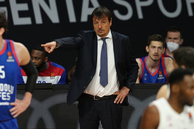 Head Coach Ergin Ataman Istanbul GER, FC Bayern Basketball vs Anadolu Efes Istanbul, Basketball, EuroLeague, Matchday 30, Season 2020 2021, 19 03 2021, GER, FC Bayern Basketball vs Anadolu Efes Istanbul, Basketball, EuroLeague, Matchday 30, Season 2020 2021, 19 03 2021, Munich. Copyright: xEIBNER MarcelxEngelbrechtx EP_EER