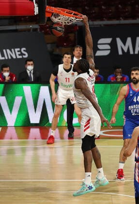 Jalen Reynolds Muenchen GER, FC Bayern Basketball vs Anadolu Efes Istanbul, Basketball, EuroLeague, Matchday 30, Season 2020 2021, 19 03 2021, GER, FC Bayern Basketball vs Anadolu Efes Istanbul, Basketball, EuroLeague, Matchday 30, Season 2020 2021, 19 03 2021, Muenchen. Copyright: xEIBNER MarcelxEngelbrechtx EP_EER