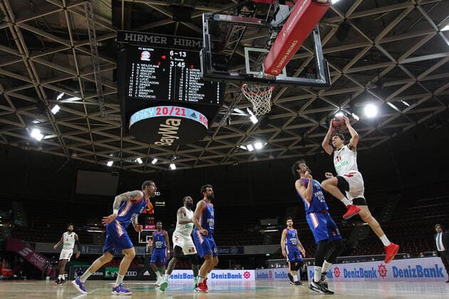 Vladimir Lucic Muenchen GER, FC Bayern Basketball vs Anadolu Efes Istanbul, Basketball, EuroLeague, Matchday 30, Season 2020 2021, 19 03 2021, GER, FC Bayern Basketball vs Anadolu Efes Istanbul, Basketball, EuroLeague, Matchday 30, Season 2020 2021, 19 03 2021, Muenchen. Copyright: xEIBNER MarcelxEngelbrechtx EP_EER