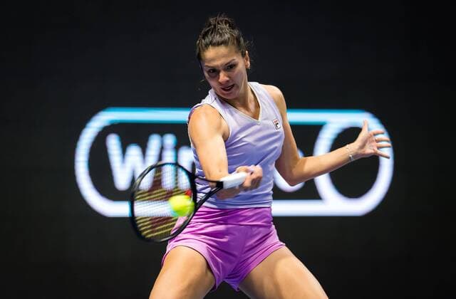 Mandatory Credit: Photo by Rob Prange Shutterstock (11803321k) Margarita Gasparyan of Russia in action during the semi-finals of the 2021 St. Petersburg Ladies Trophy WTA, Tennis Damen 500 tournament WTA St Petersburg Ladies Trophy, Tennis, St Petersburg, Russia - 20 Mar 2021 WTA St Petersburg Ladies Trophy, Tennis, St Petersburg, Russia - 20 Mar 2021  Copyright: xRobxPrange Shutterstockx 11803321k