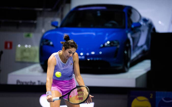 March 20, 2021, ST PETERSBURG, RUSSIA: Margarita Gasparyan of Russia in action during the semi-finals of the 2021 St. Petersburg Ladies Trophy WTA, Tennis Damen 500 tournament against Vera Zvonareva of Russia ST PETERSBURG RUSSIA - ZUMAa181 20210320_zaa_a181_092 Copyright: xRobxPrangex