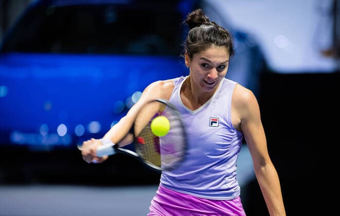 March 20, 2021, ST PETERSBURG, RUSSIA: Margarita Gasparyan of Russia in action during the semi-finals of the 2021 St. Petersburg Ladies Trophy WTA, Tennis Damen 500 tournament against Vera Zvonareva of Russia ST PETERSBURG RUSSIA - ZUMAa181 20210320_zaa_a181_099 Copyright: xRobxPrangex