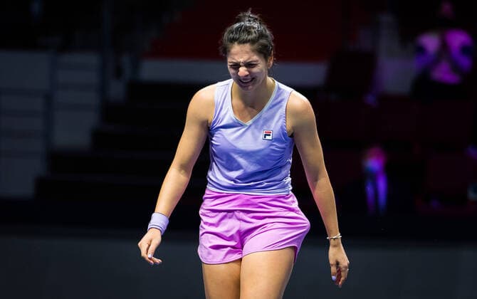 March 20, 2021, ST PETERSBURG, RUSSIA: Margarita Gasparyan of Russia in action during the semi-finals of the 2021 St. Petersburg Ladies Trophy WTA, Tennis Damen 500 tournament against Vera Zvonareva of Russia ST PETERSBURG RUSSIA - ZUMAa181 20210320_zaa_a181_108 Copyright: xRobxPrangex