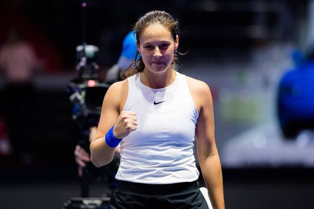 Mandatory Credit: Photo by Rob Prange Shutterstock (11803321bl) Daria Kasatkina of Russia in action during the semi-finals of the 2021 St. Petersburg Ladies Trophy WTA, Tennis Damen 500 tournament WTA St Petersburg Ladies Trophy, Tennis, St Petersburg, Russia - 20 Mar 2021 WTA St Petersburg Ladies Trophy, Tennis, St Petersburg, Russia - 20 Mar 2021  Copyright: xRobxPrange Shutterstockx 11803321bl