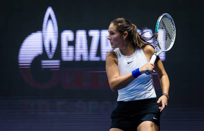 March 20, 2021, ST PETERSBURG, RUSSIA: Daria Kasatkina of Russia in action during the semi-finals of the 2021 St. Petersburg Ladies Trophy WTA, Tennis Damen 500 tournament against Svetlana Kuznetsova of Russia ST PETERSBURG RUSSIA - ZUMAa181 20210320_zaa_a181_163 Copyright: xRobxPrangex